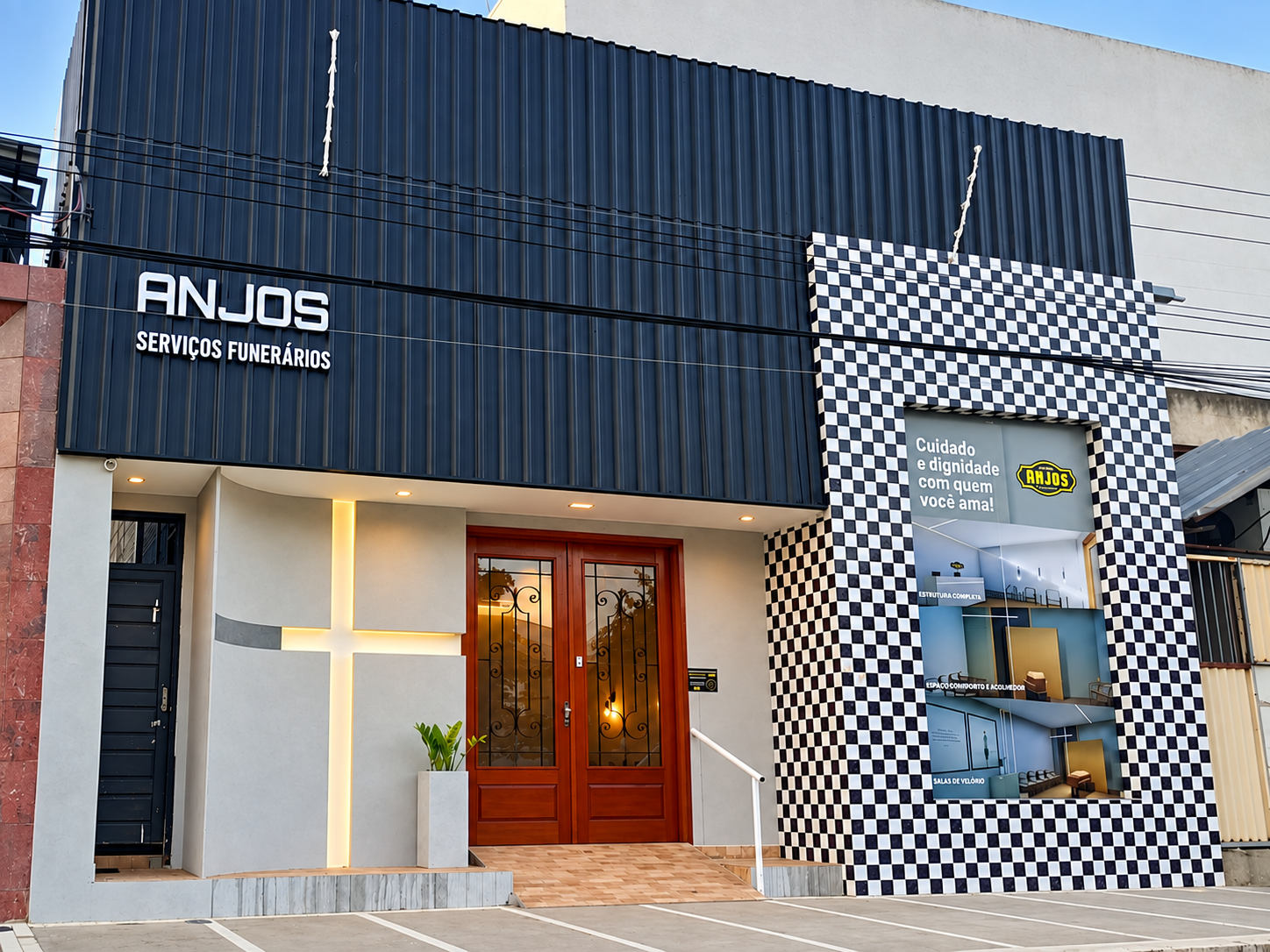 Fachada da Funerária Anjos